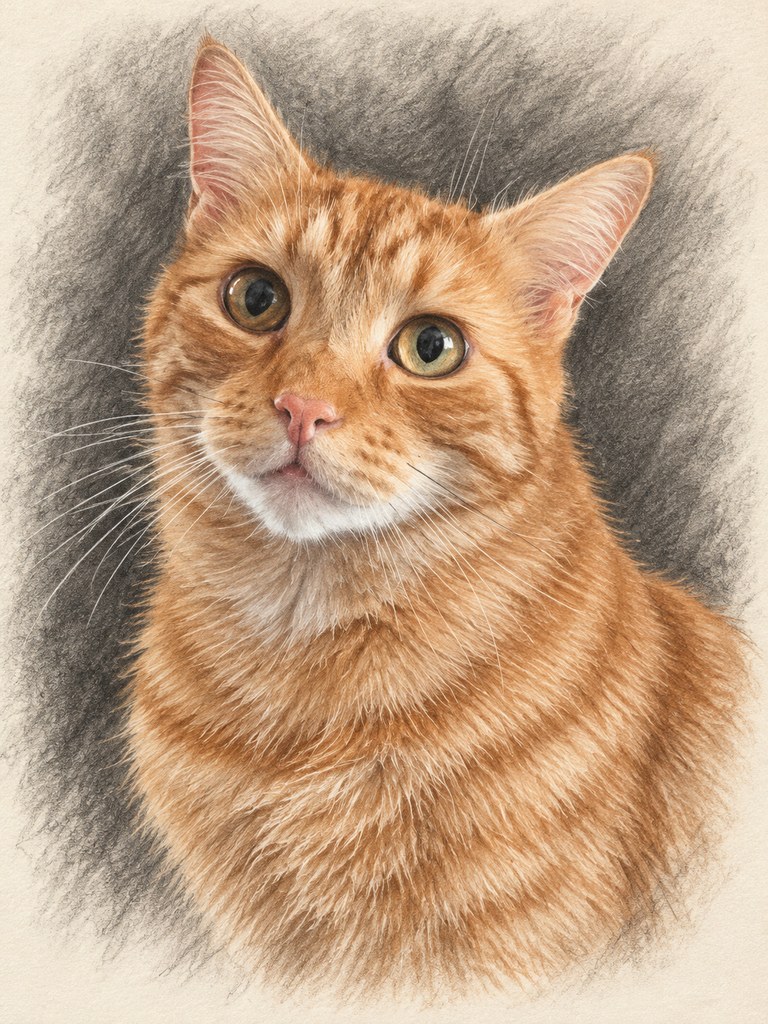 Sidney in the Charcoal AI pet portrait style