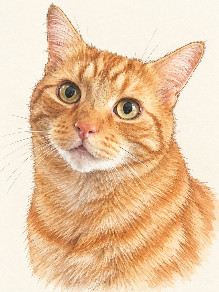 Sidney in the Minimal Line Art AI pet portrait style